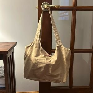 Eddie Bauer hobo canvas bag with insert